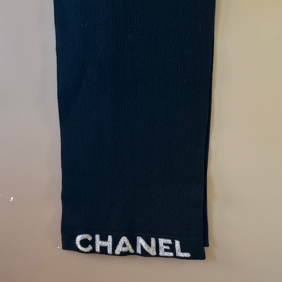 CHANEL Accessories - CHANEL Classic Black Knit Fabric